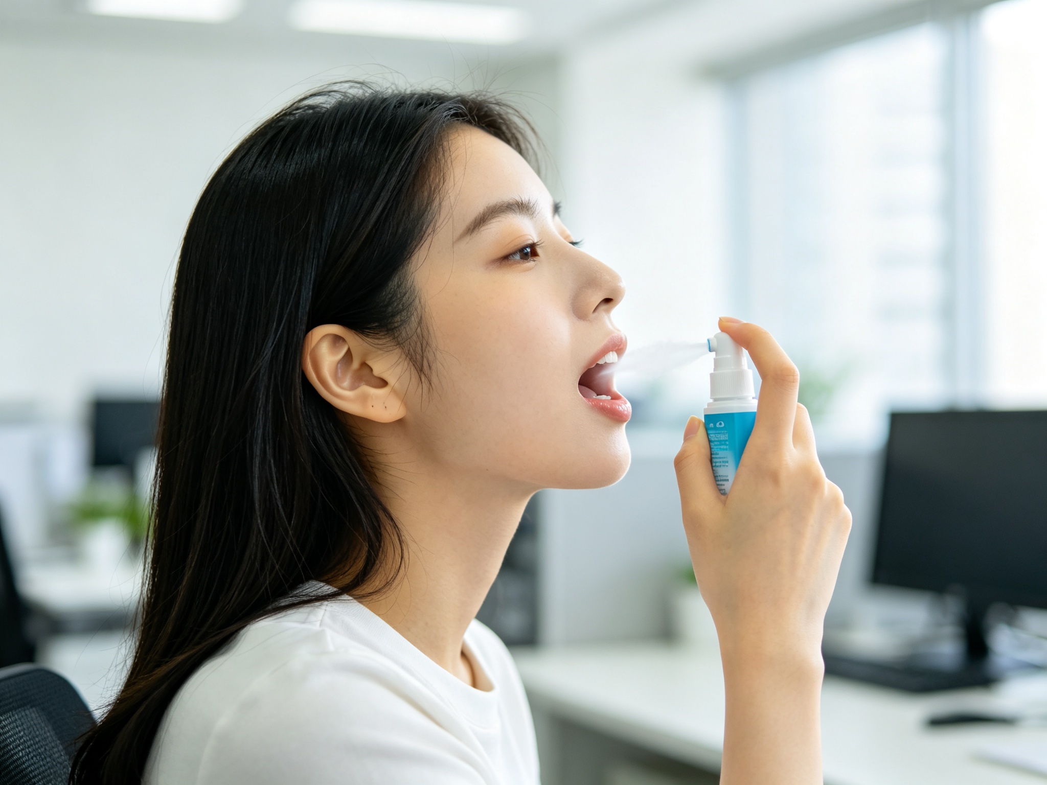 口腔スプレーの正しい使用方法?